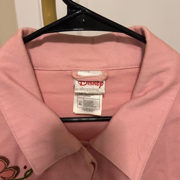 Disney Minnie Mouse Embroidered Pink Jacket Women’s XL - Picture 2 of 6